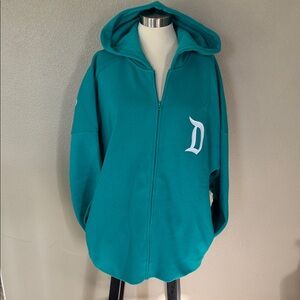 Disneyland official Teal Hoodie with White DISNEYLAND logo on back